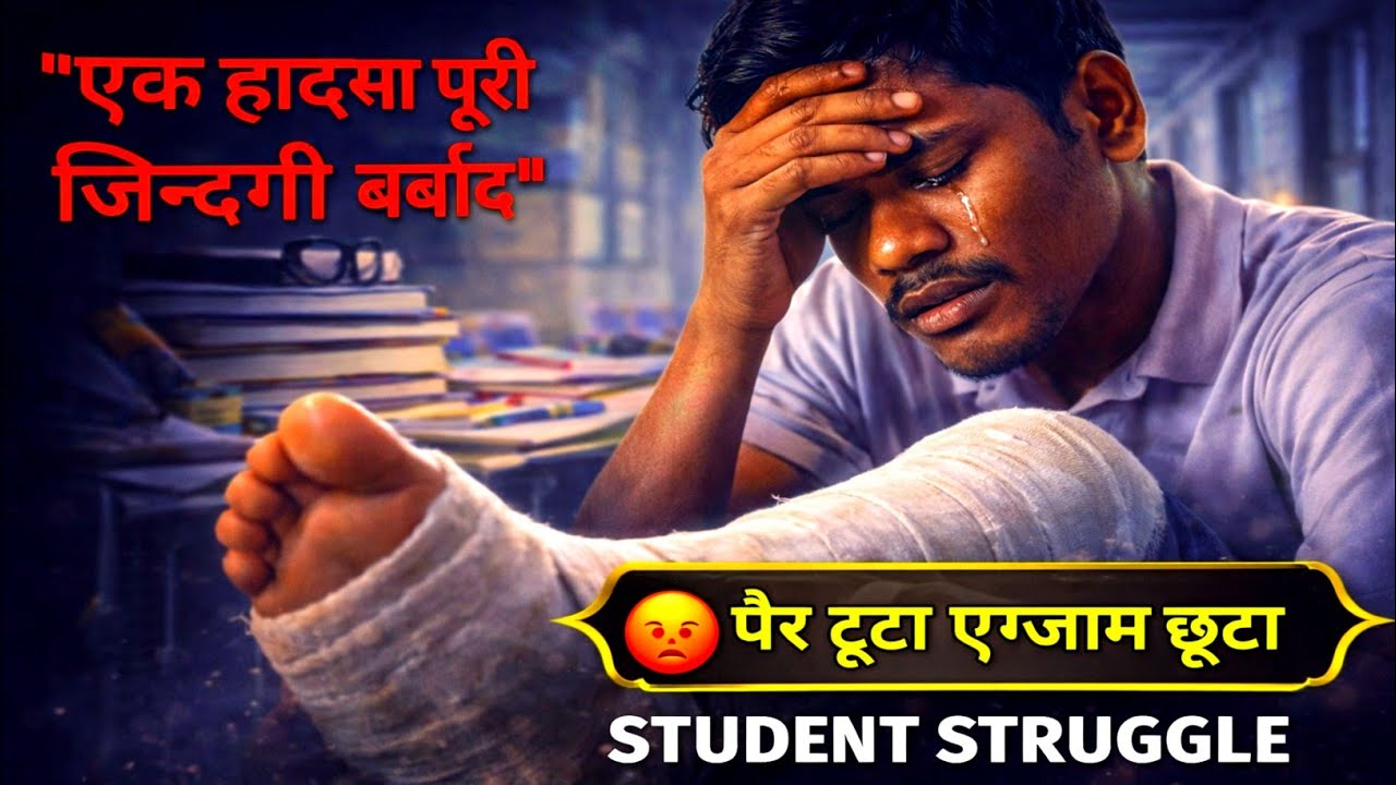 पैर टूटा और exam छूटा..😔 । एक हादसा और पूरा साल बर्बाद हो गया। Ssc mts student struggle 