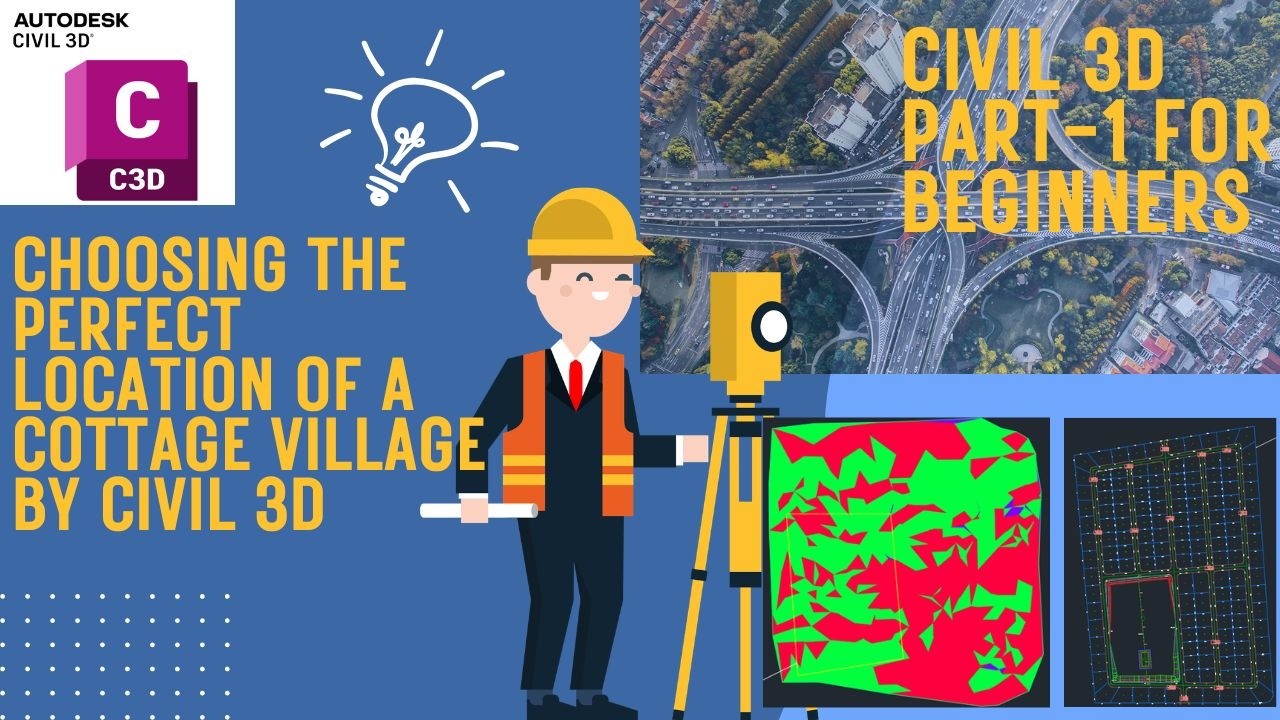 Elevation, Slope & Watershed Analysis || Civil 3D : How to  Find BEST Location for Cottage Village.