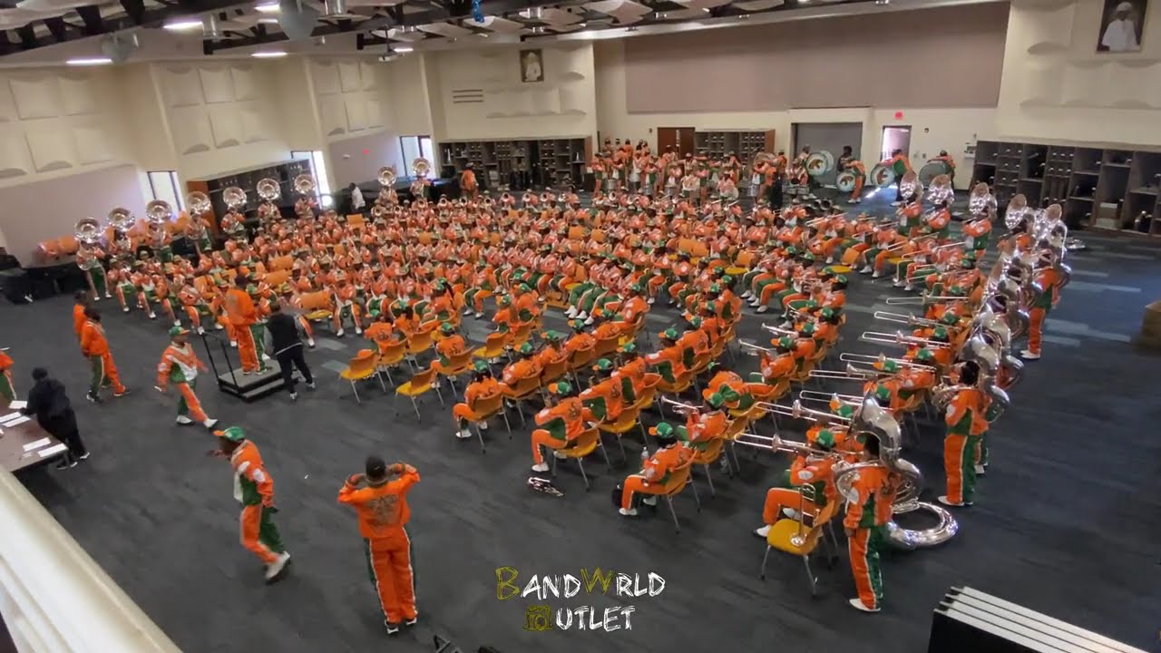 FAMU Marching 100 band room warmup | MVSU game 2024 | Watch in 4k