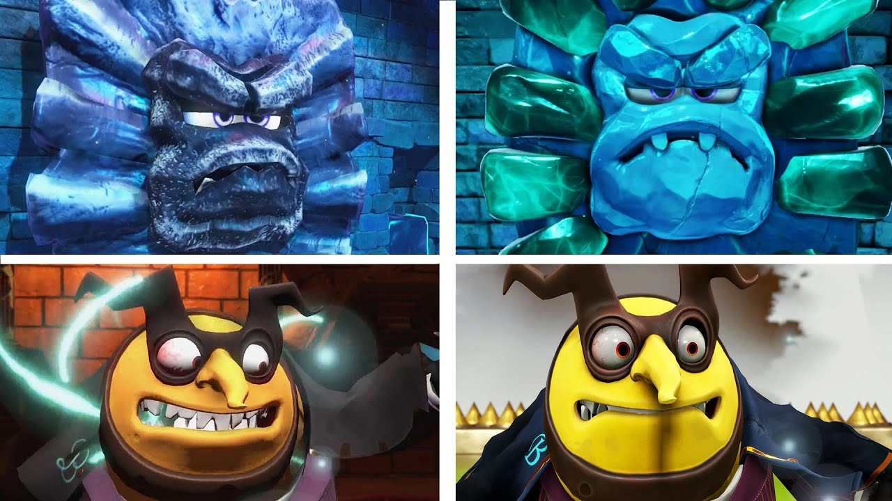 Yooka Replaylee All Bosses Comparison (Remake vs Original)