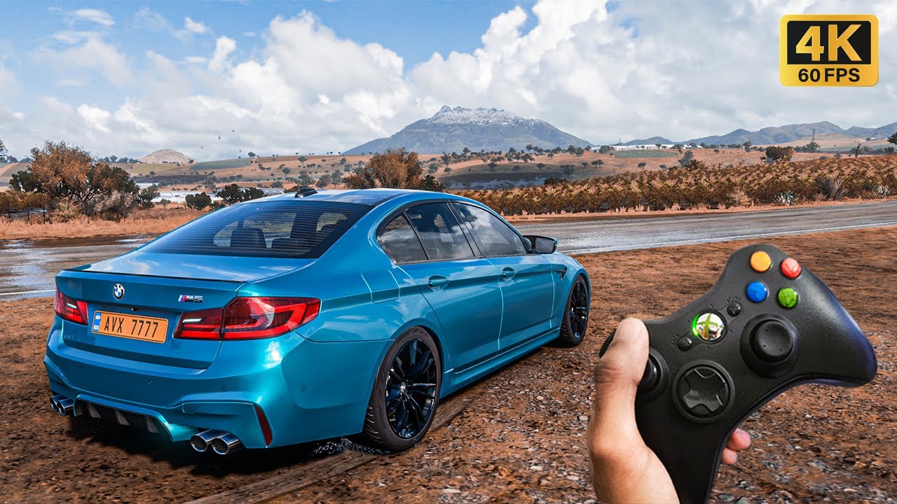 BMW M5 2018 - Forza Horizon 5 (Xbox 360 controller) 4K Gameplay