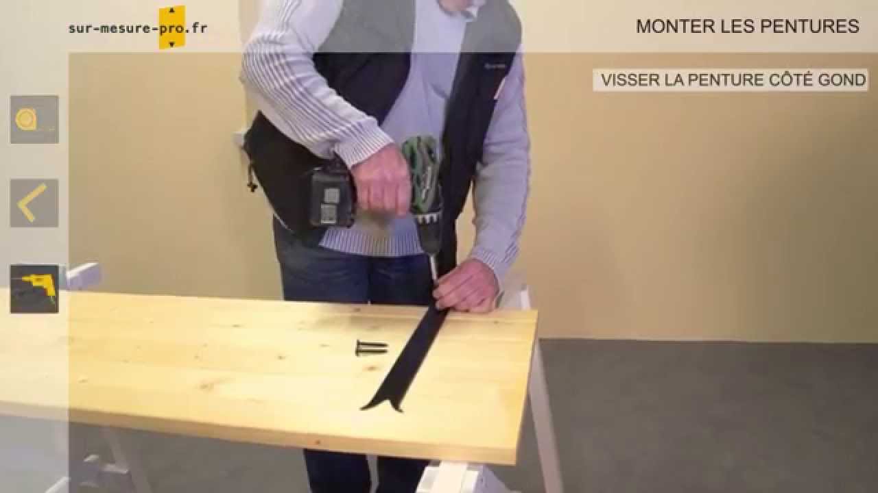 pose complete d'un volet bois sur gonds chimiques par Sur-mesure-pro.fr