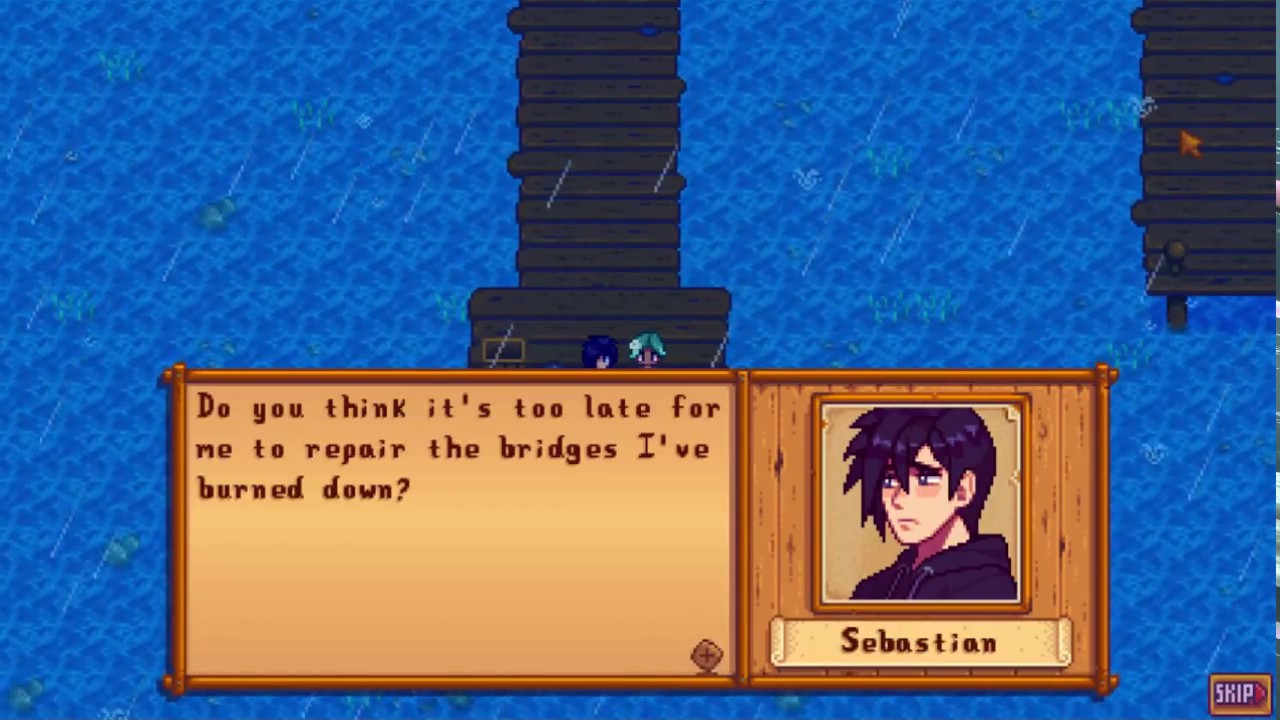 Stardew Valley MOD - Sebastian Marriage Event, Stepfamily