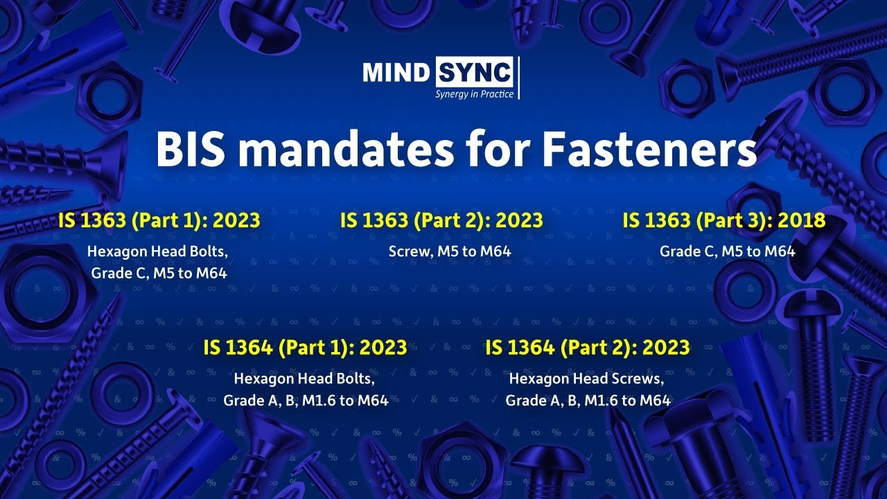 BIS Certification for Bolts, Nuts & Fasteners | Decoding the QCO, 2023 | IS 1363 & IS 1364 in detail