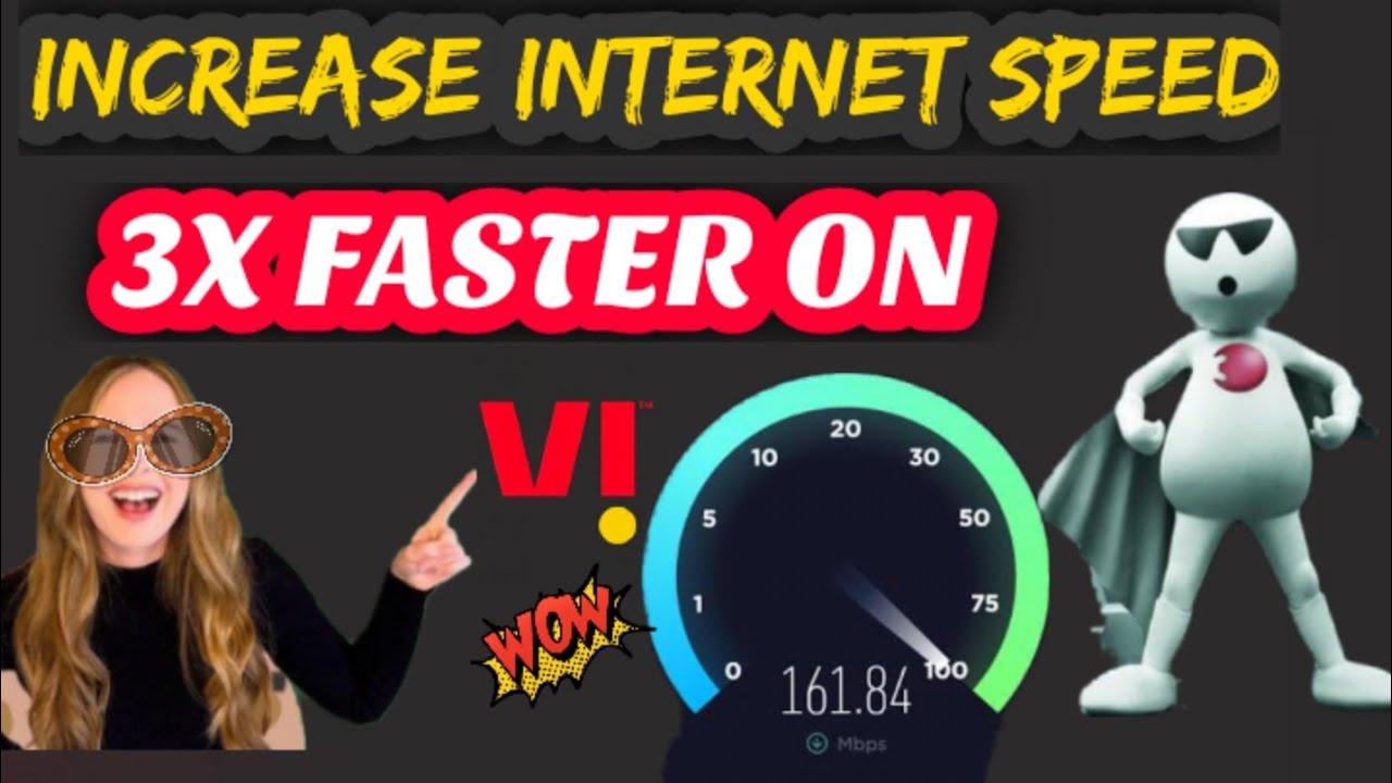 INCREASE INTERNET SPEED ON VI ( Vodafone-Idea) in 3x Faster than normal speed