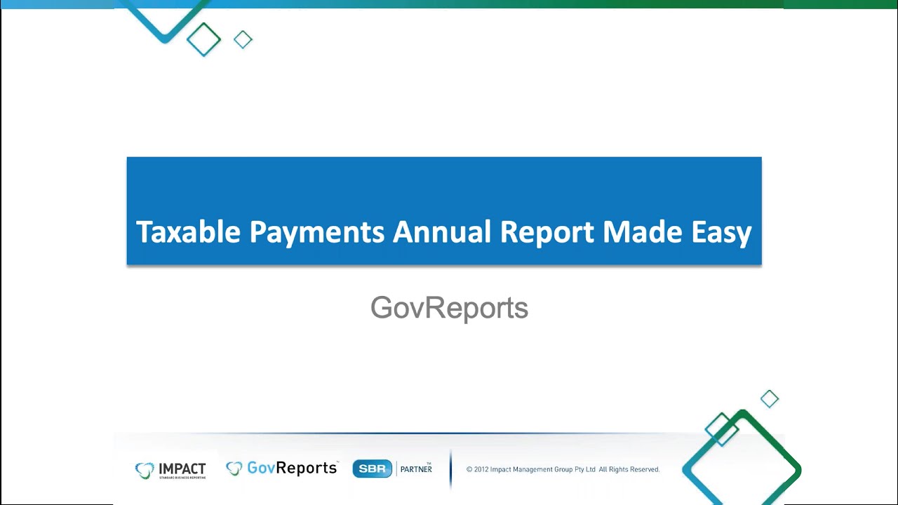 Taxable Payment Annual Report Made Easy Webinar - 23-02-2022 4 PM