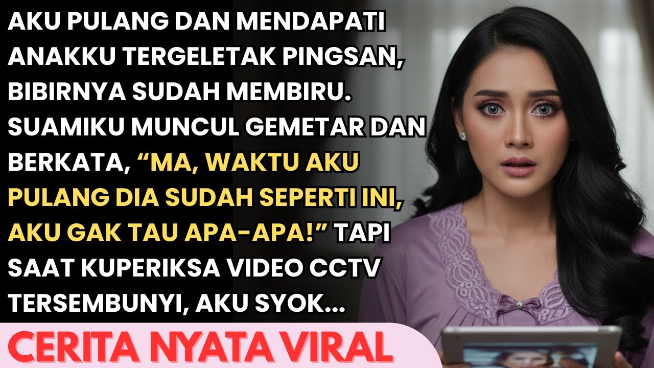 AKU TEMUKAN ANAKU PINGSAN DAN BIBIR MEMBIRU SUAMI BERKATA TIDAK TAHU - SAAT KUCEK CCTV AKU SYOK....