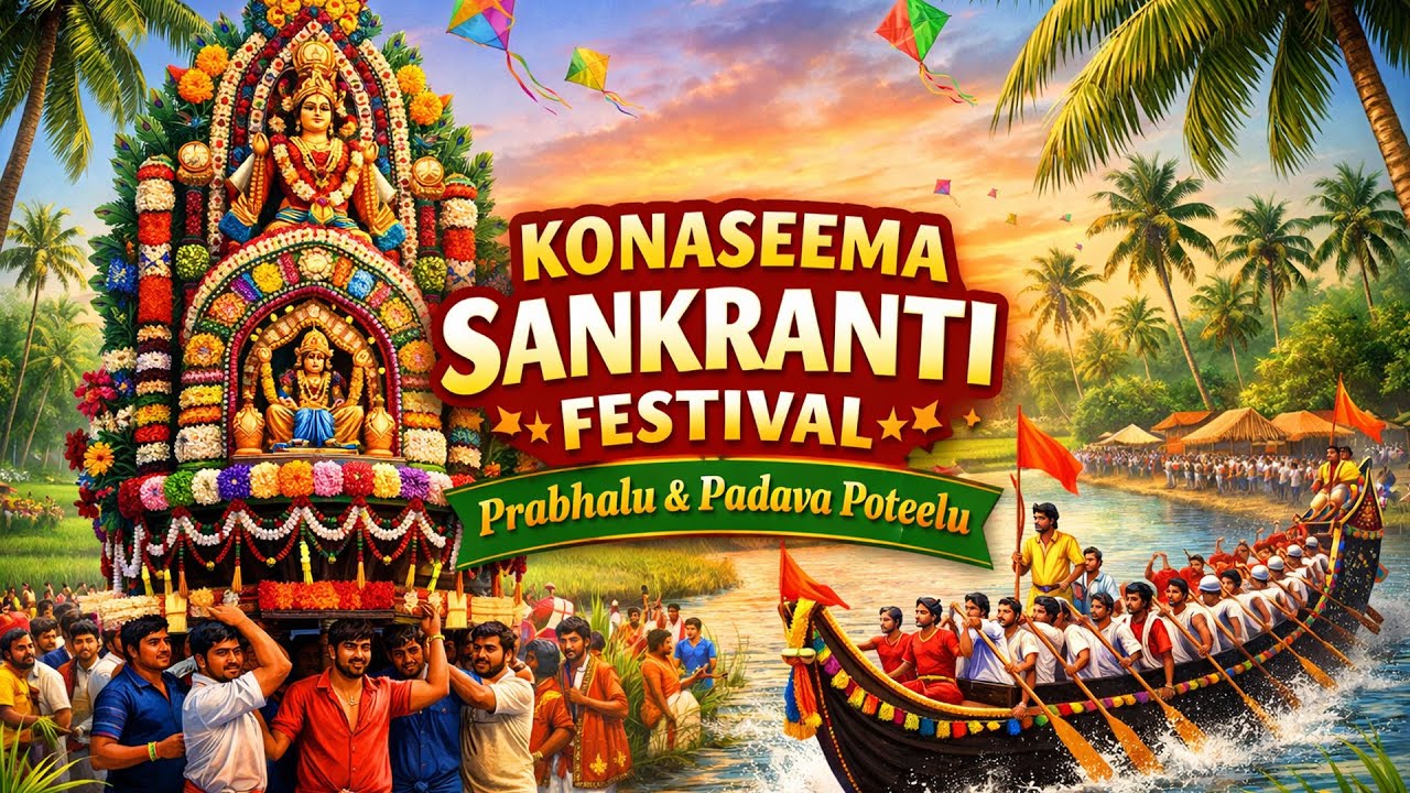 Konaseema Sankranthi Celebrations // prabhalu @bhanuteluguvlogs