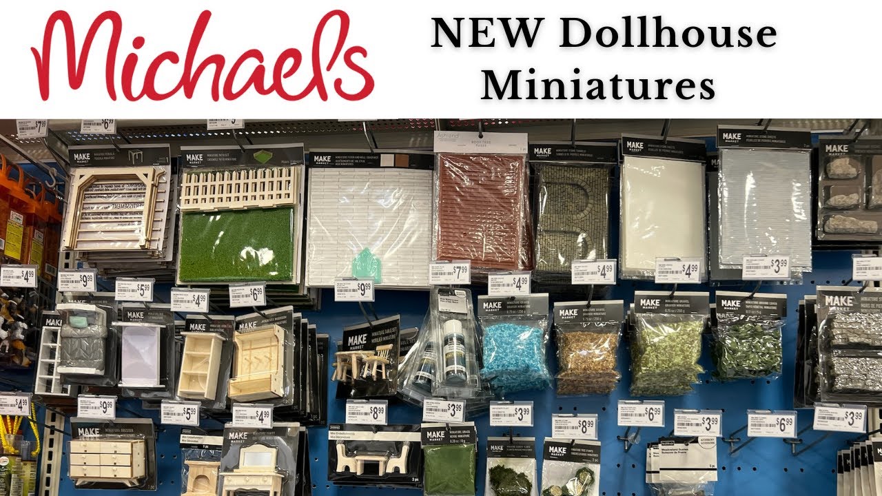NEW Miniatures at Michaels Crafts Stores: Dollhouses, Dioramas, Tiny Garden & Terrain