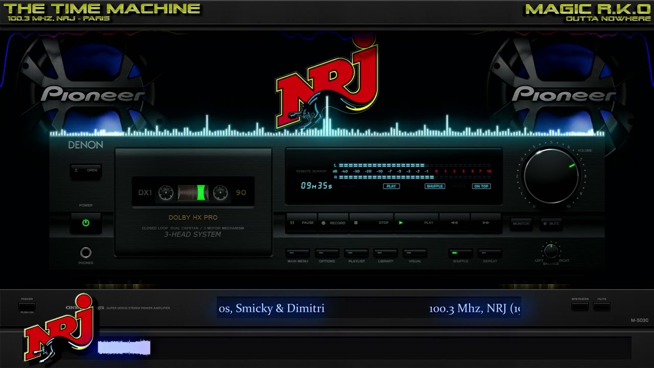 100.3 Mhz, NRJ (1987) NRJ Club Espace Temps avec Berthos, Smicky & Dimitri