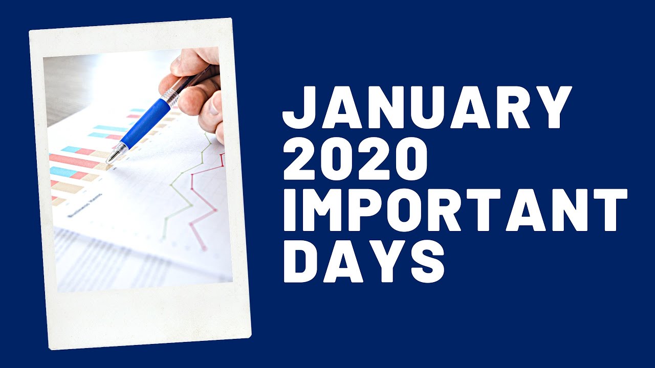 Important Days to Remember January 2020 current affairs for competitive exams 2020