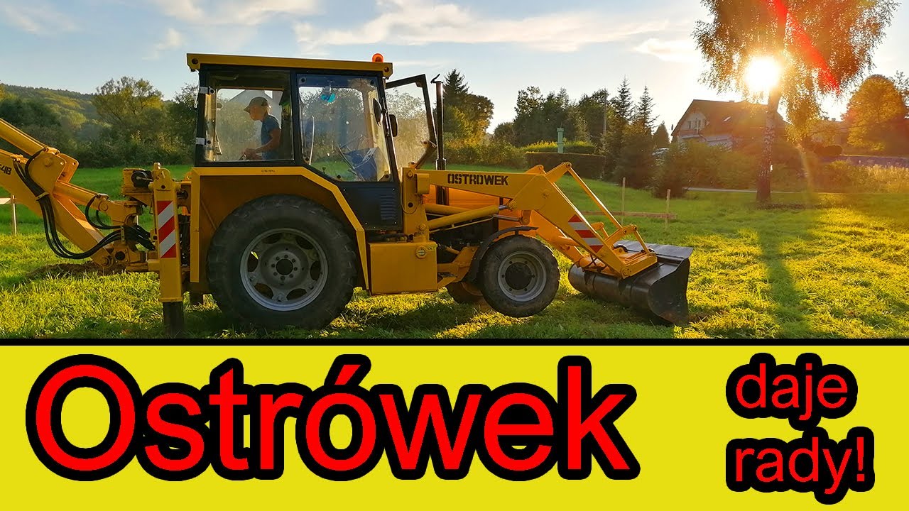 Ostrówek daje rady ściągamy humus pod budowę