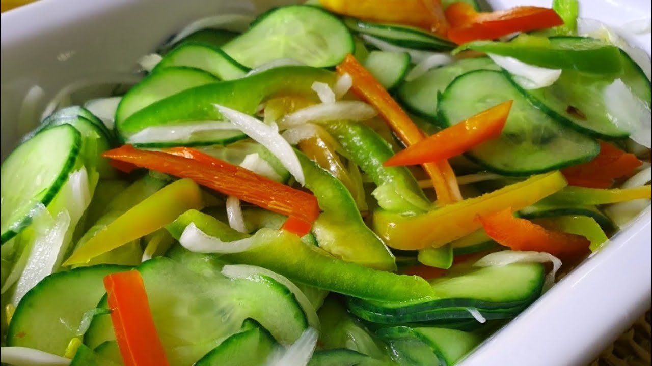 Paano Gumawa Ng Atcharang Pipino|| Pickled Cucumber And Bell Peppers|| A Great Summer Salad!
