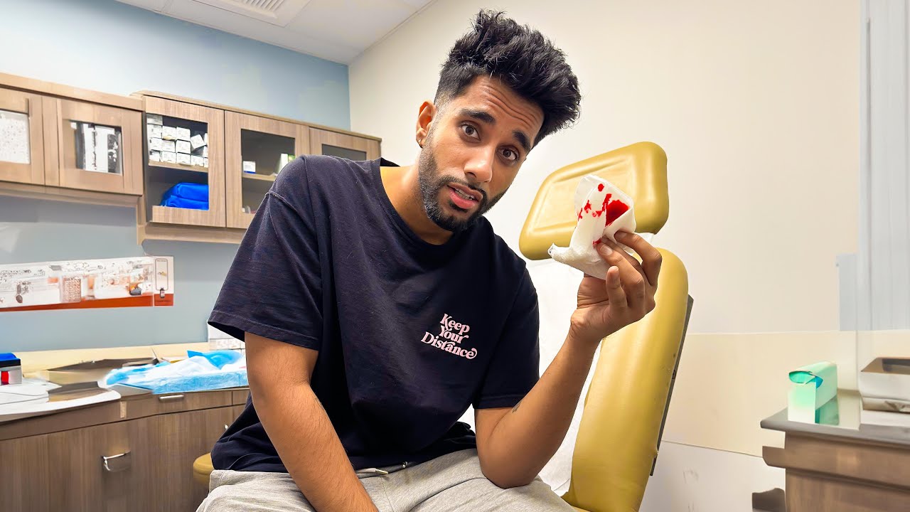 He Cut His Finger Open...
