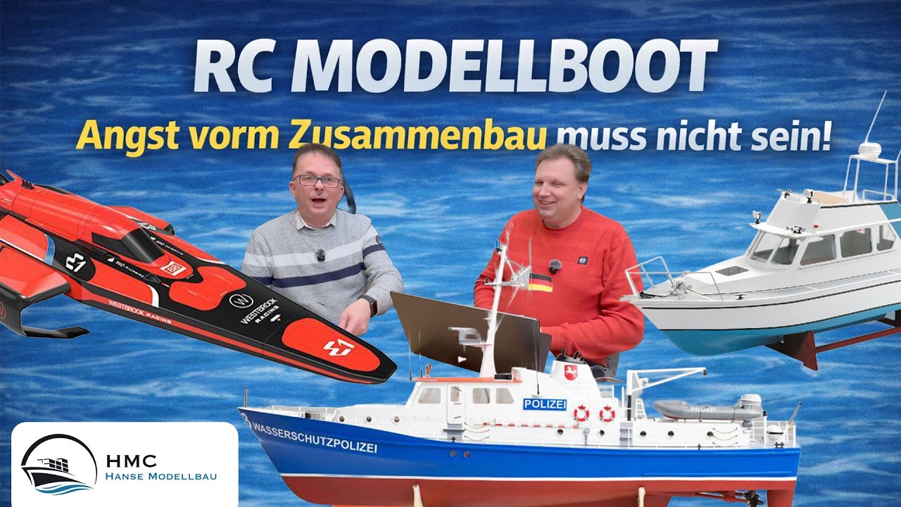 RC Modellboot, Angst vorm Zusammenbau muss nicht sein!