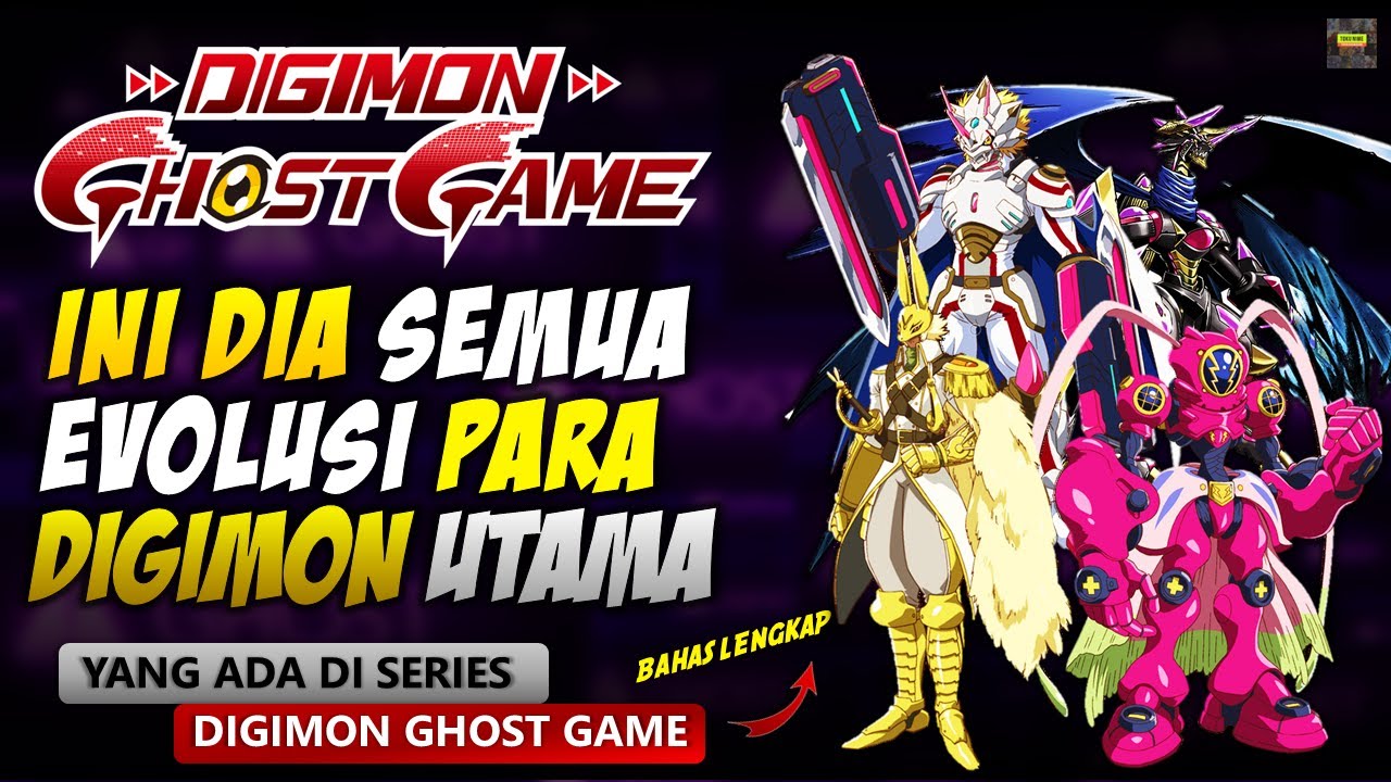 LENGKAP SEMUA EVOLUSI DIGIMON DI SERIES DIGIMON GHOST GAME - All Evolutions Digimon Ghost Game