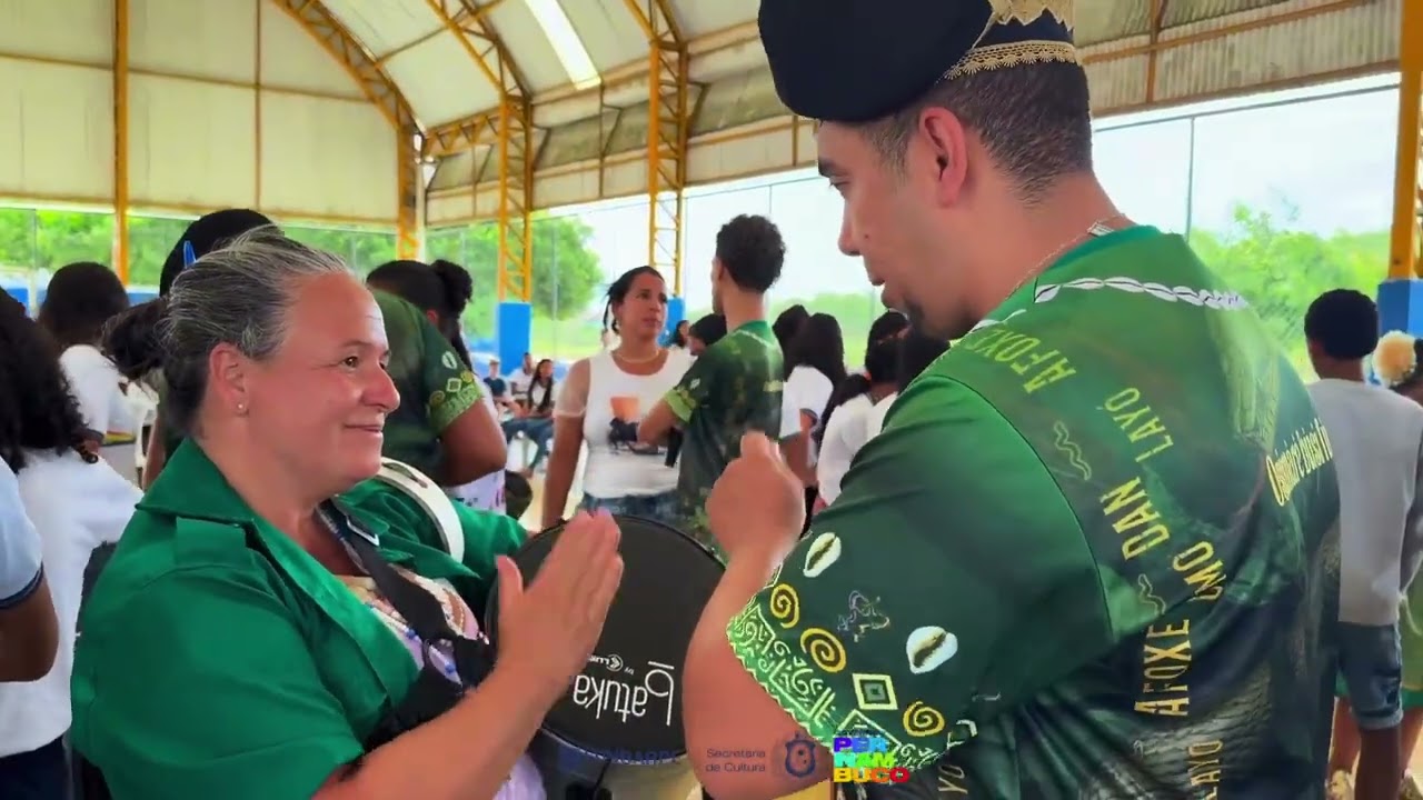 Projeto Brincantes nas Escolas - Afoxé Omo Dan Layó - Escola Intermediário Monsenhor Olímpio Torres.