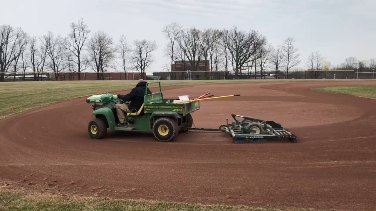 Baseball Infield Level And Float Greens Groomer JOHN Deere Gator GREENSGROOMER