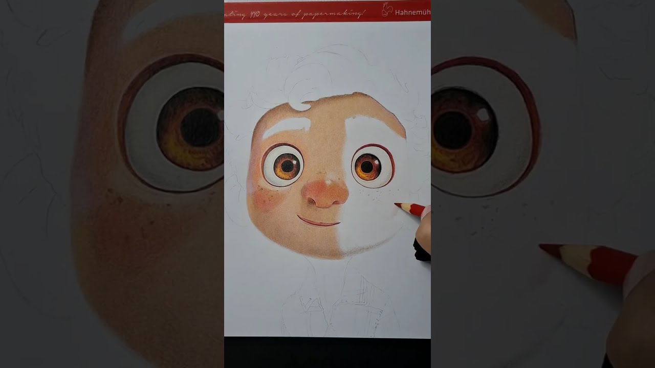 Luca desenhando realismo. #lolaarts #luca #disney #desenhando #drawing