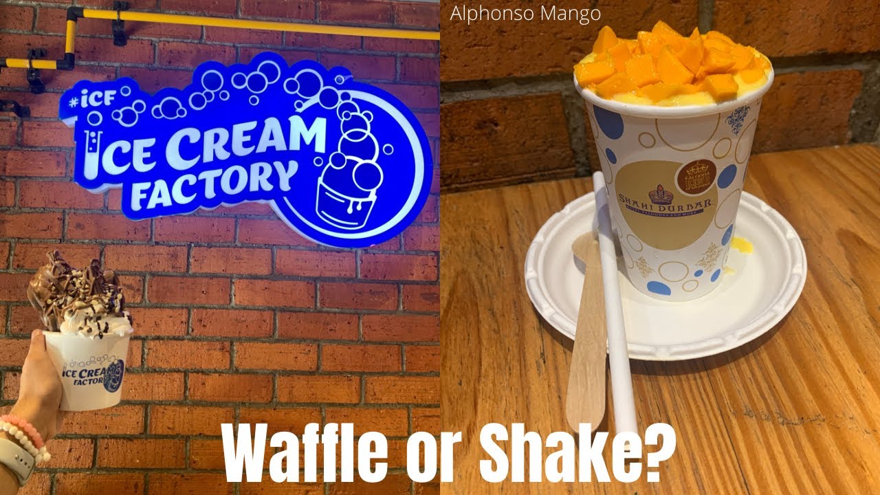 The KIT-KAT Bubble Waffle | Fresh Alphonso Mango Thick Shake | Ice Cream Factory | DESSERT | Bandra