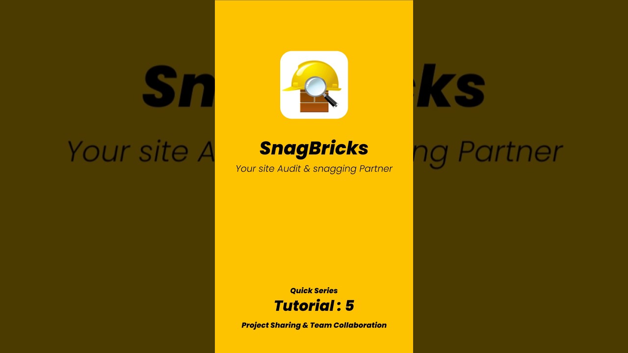 Snag list, Punch list, Site Auditing, Defect Tracking, Reports Guide