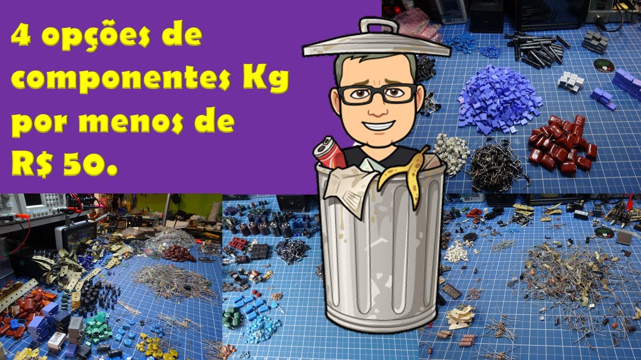 4 conjuntos de componentes por Kg para você optar