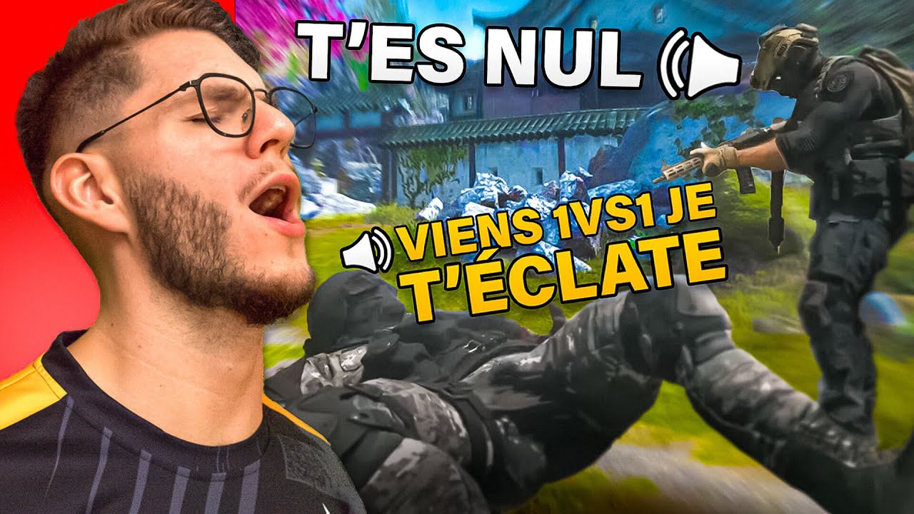 IL M'INSULTE DONC JE L'INVITE POUR UN 1VS1 !! (ça part en c***lle)