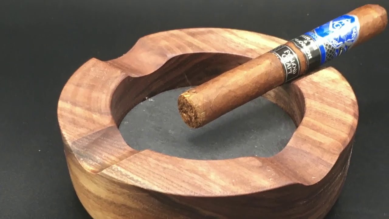 Cigar Ashtray from Walnut