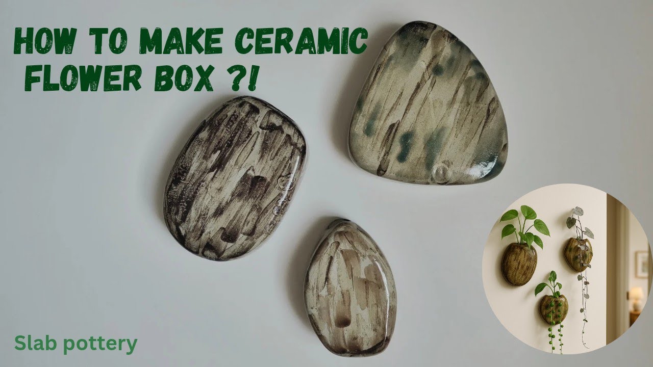 Handmade Ceramic Wall Planters: Slab Built Flower Boxes!