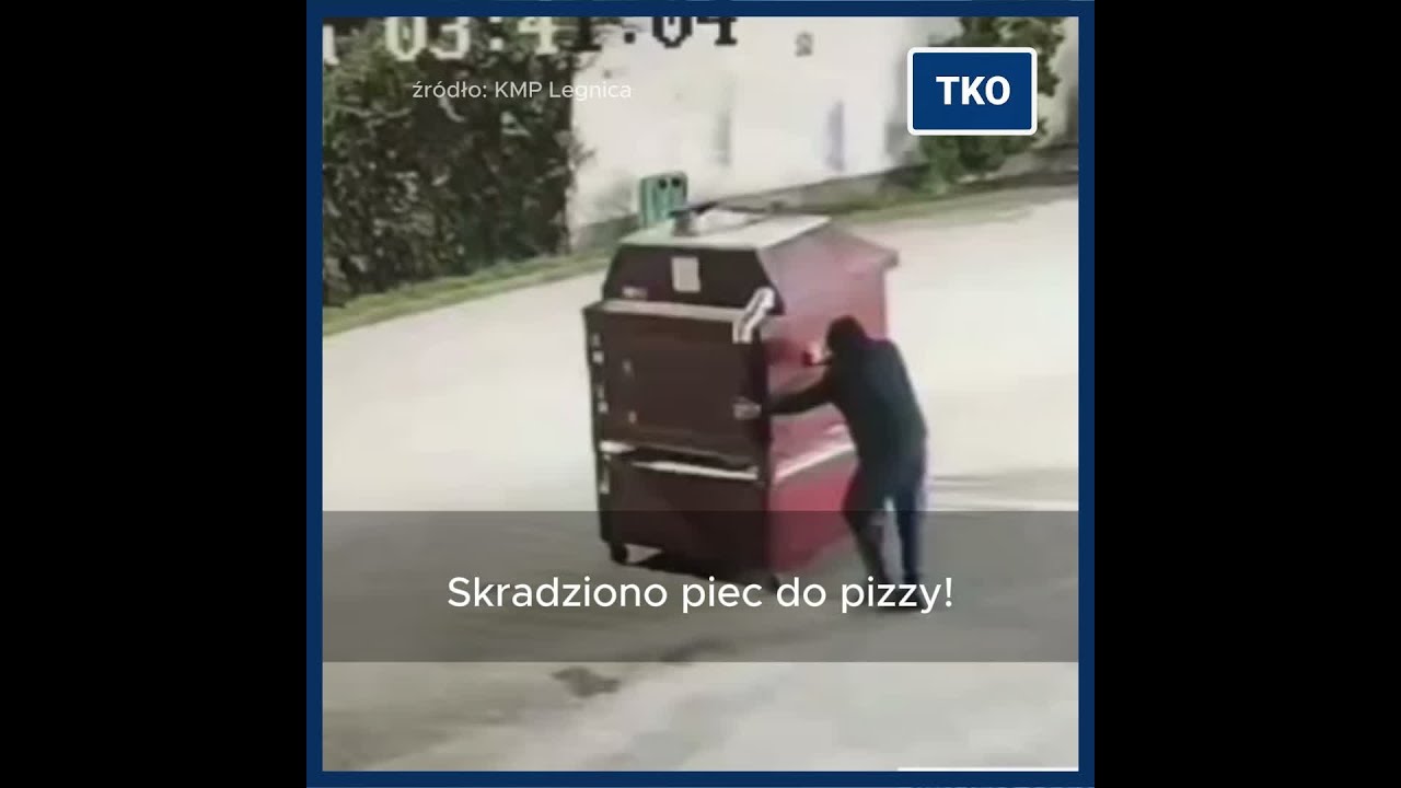 Cwaniak ukradł piec do pizzy