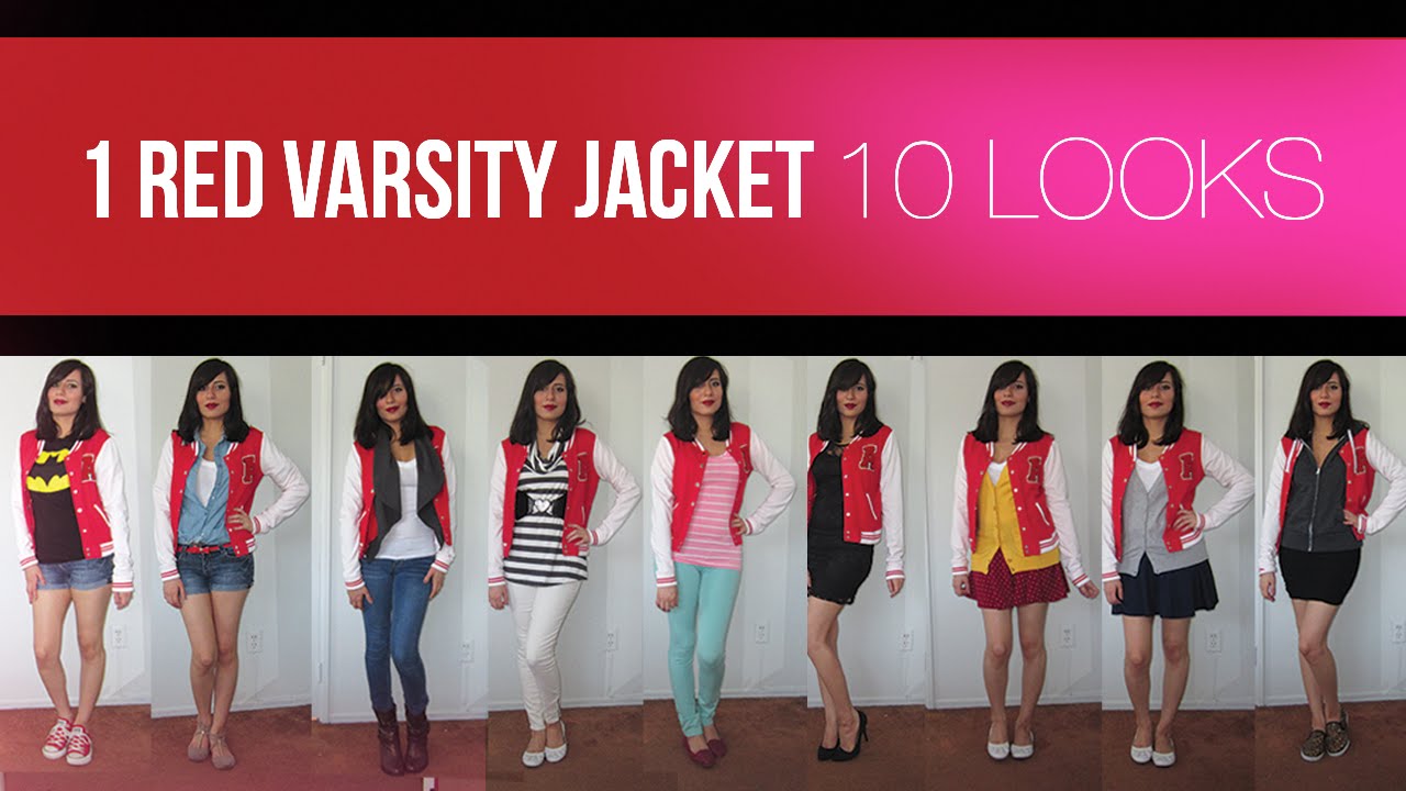 Lookbook: Red Varsity Jacket, 10 Looks