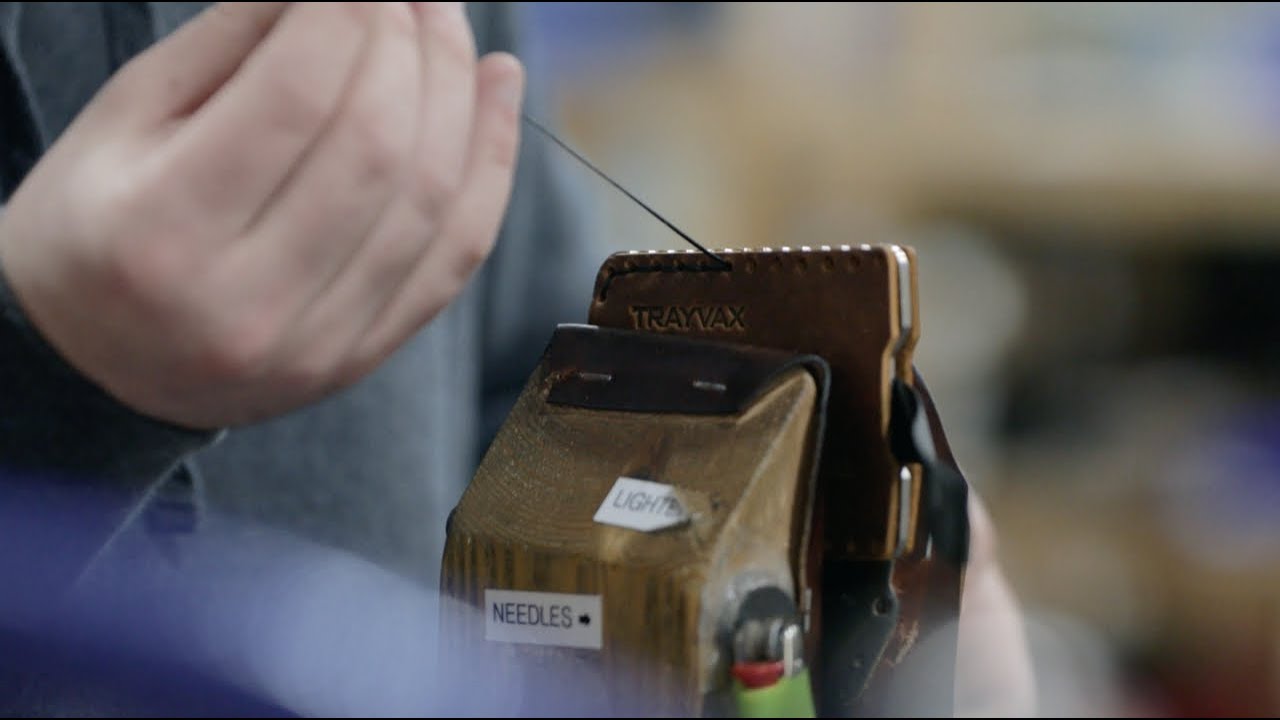 What Hand Stitched Looks Like - Trayvax Ascent Wallet