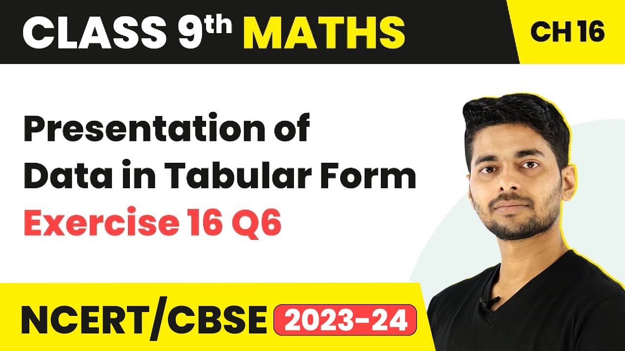Ex 16 Q6 (RS Aggarwal) - Presentation of Data in Tabular Form | Class 9 Maths Chapter 16 | CBSE 2024