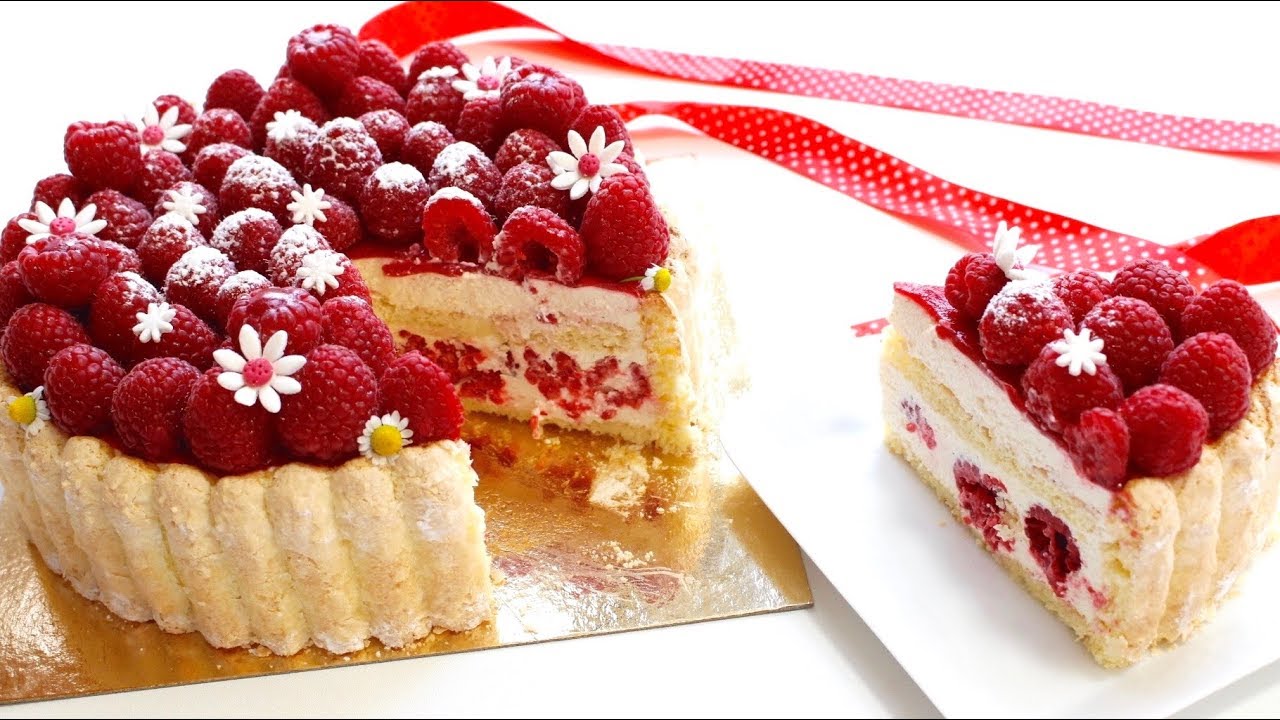 Recette de la Charlotte Vanille et Framboises