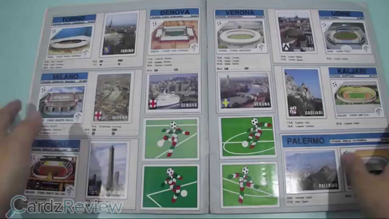 Panini Italia 90 World Cup 1990 FIFA Sticker Album 100% complete full