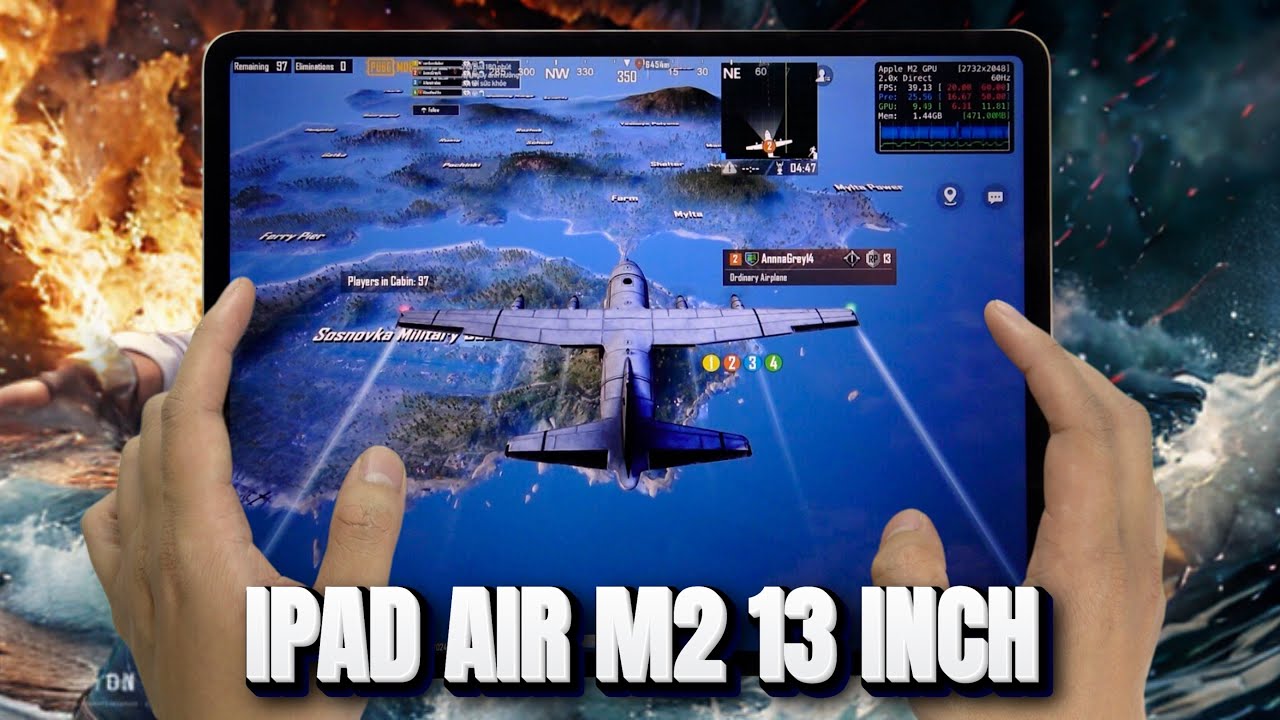 iPad Air 6 13 inch 2024 test game PUBG Max Setting | Apple M2