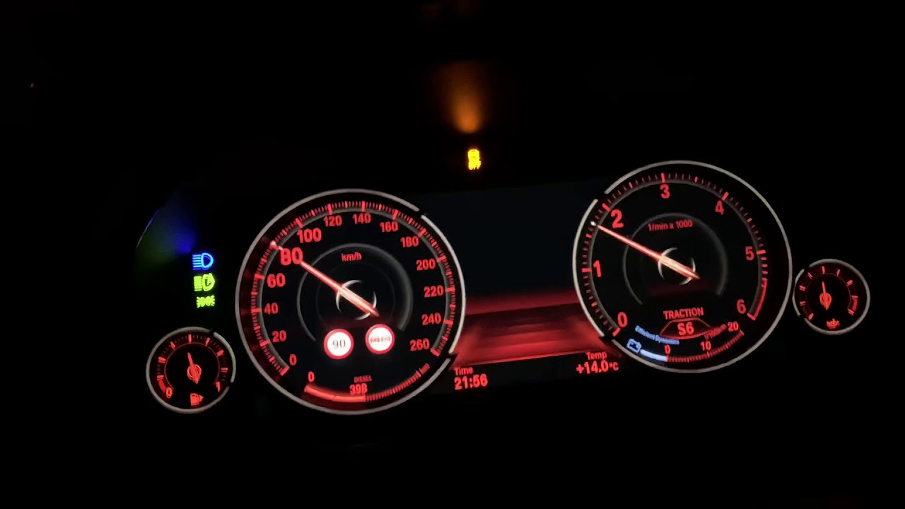 BMW F10 535d Stage 1 100-200 km/h acceleration 12.x sec