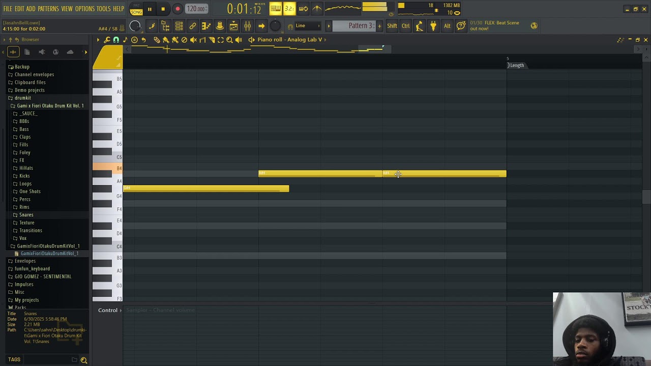 I found a unique way to sample (monday night vibes)