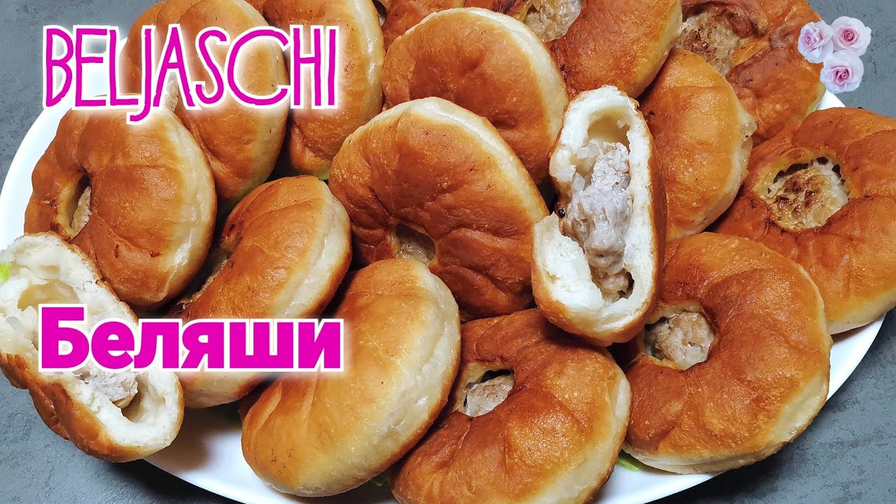 😋 Beljaschi Rezept ganz einfach und lecker - Беляши с мясом - Russische Kasachische Küche