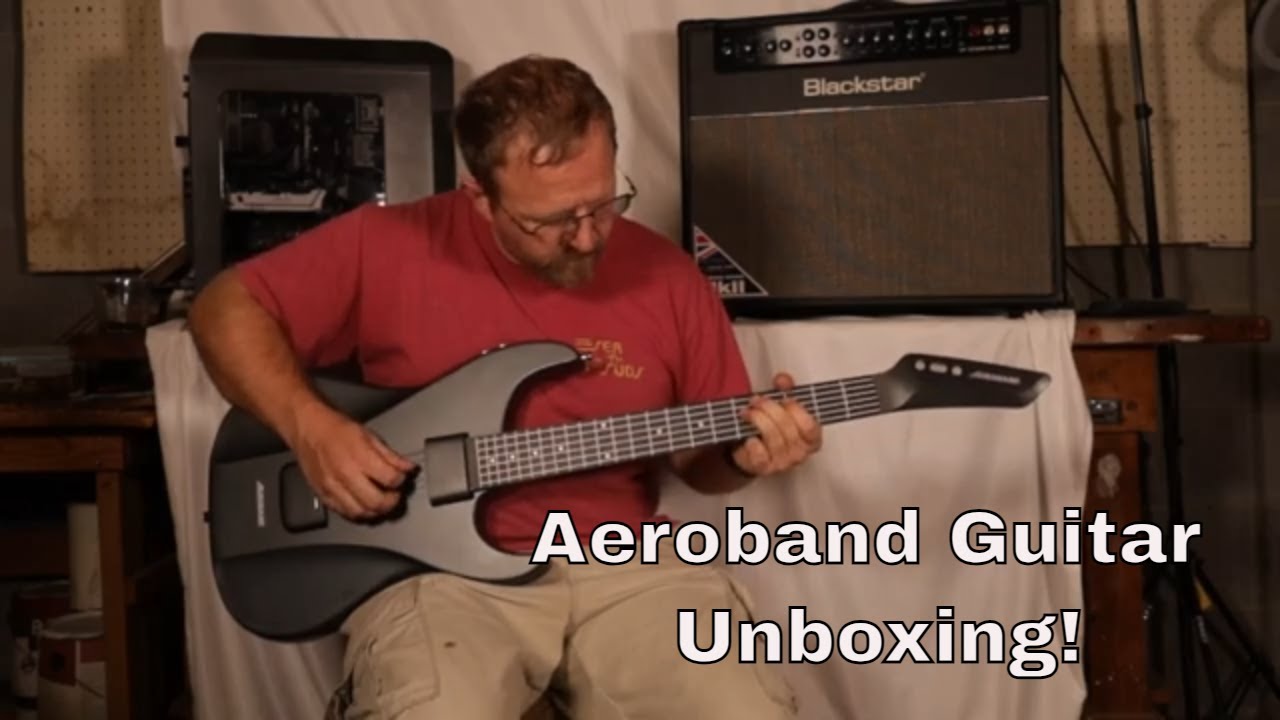 Aeroband Midi Guitar Unboxing and Play Through