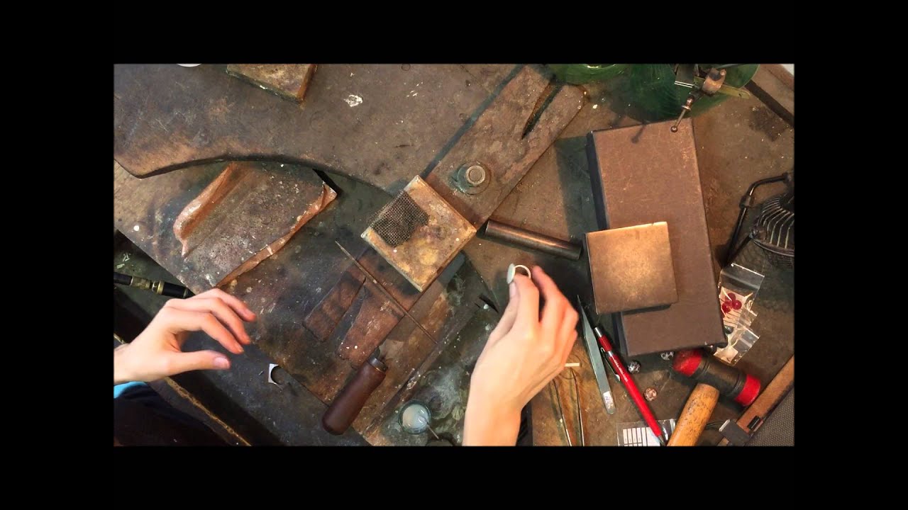 Joalheria artesanal - Fazendo um anel de prata com pedra