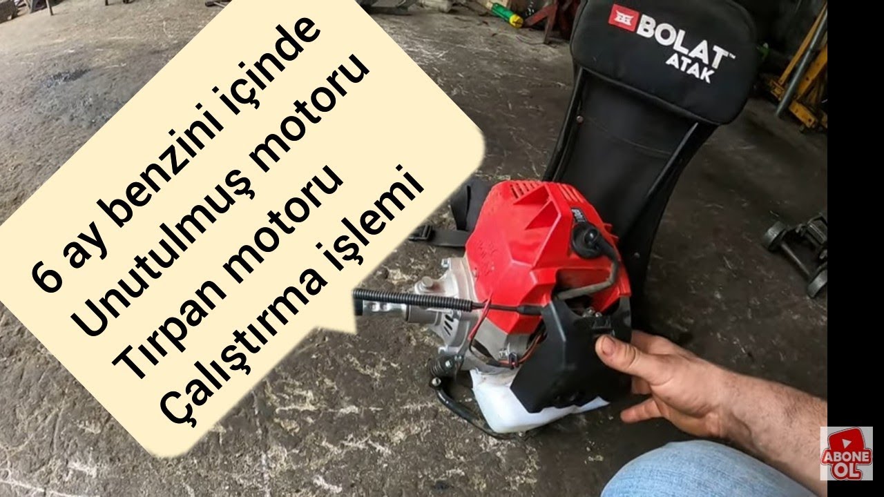 Bolat Atak Tırpanı Çalıştırdım / Benzini 6 ay içinde Unutulmuş