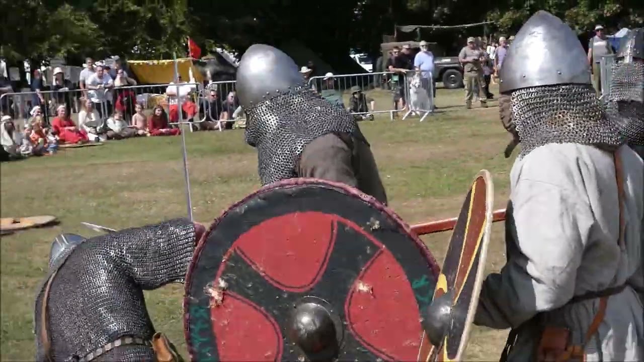 Viking era team combat displays, in the arena at Military Odyssey 2025
