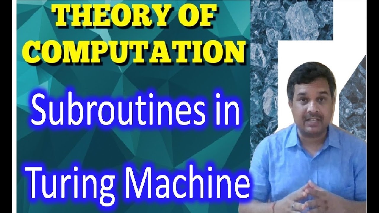 Subroutine in Turing Machine || ToC ||  Studies Studio
