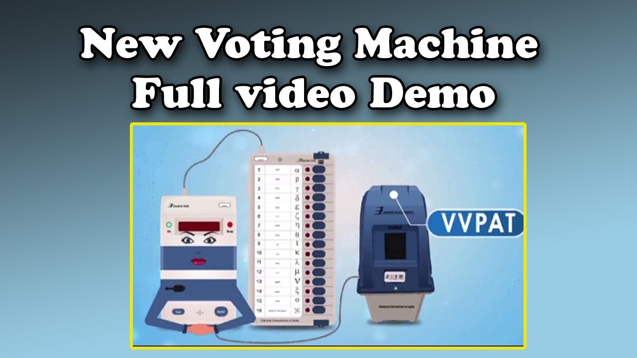 New VVPAT Machines Full demo | New Voting Machine Demo | VVPAT | How to vote in election