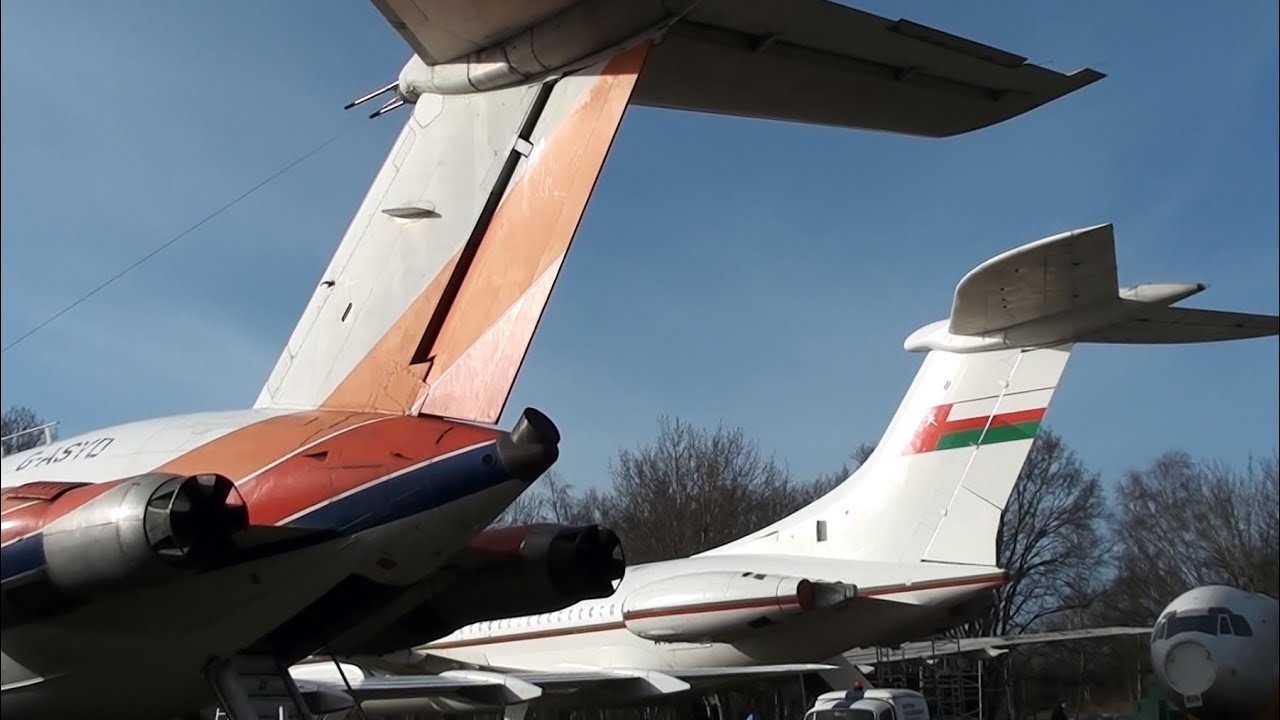 British Aircraft Corporation BAC 1-11 {G-ASYD} Tour at Brooklands Museum, Weybridge, England