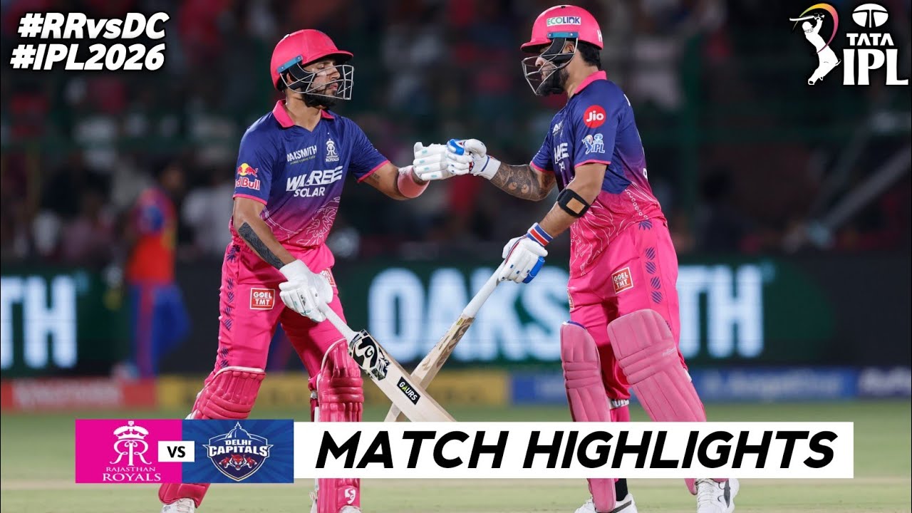 Rajasthan Royals Vs Delhi Capitals IPL 43rd Match Highlights 2026 | RR Vs DC Highlights