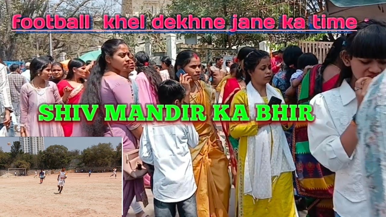 Shiv mandir ka bhir. Bangalore  ka shiv mandir  ka bhir. Khel dekhne jane ka time. 