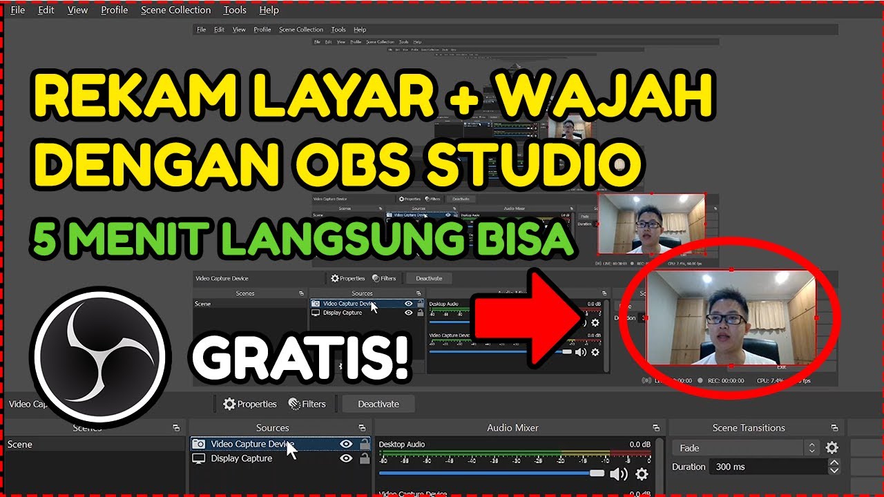 Cara Merekam Layar Laptop dan Wajah Menggunakan OBS Studio [GRATIS]