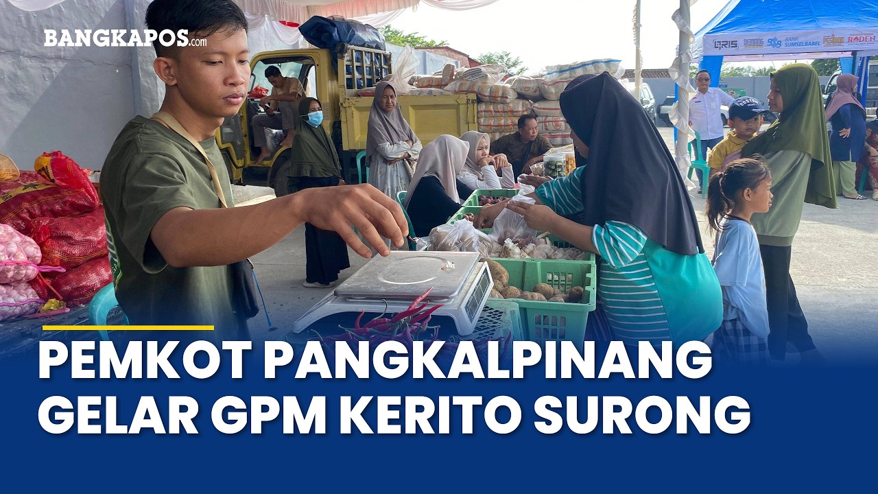 Jelang Idulfitri, Dispaper Pangkalpinang Gelar GPM Kerito Surong, Bahan Pokok Lebih Murah